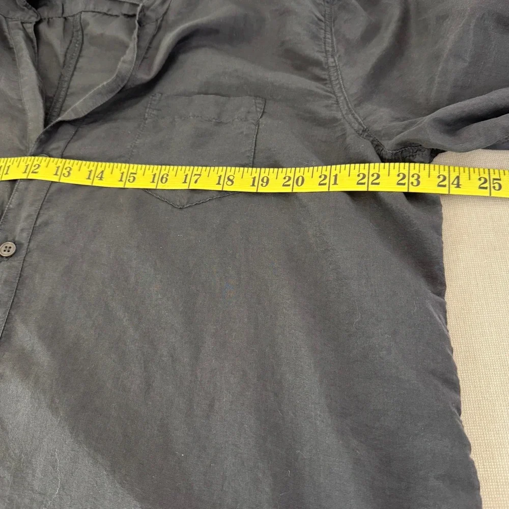 CP Shades Cotton/Silk Button Front Top - Picture 8 of 10